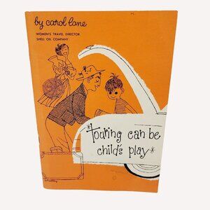 Vtg 1959 Women's Travel Director Shell Oil Com. Touring Can Be Child's Play Book